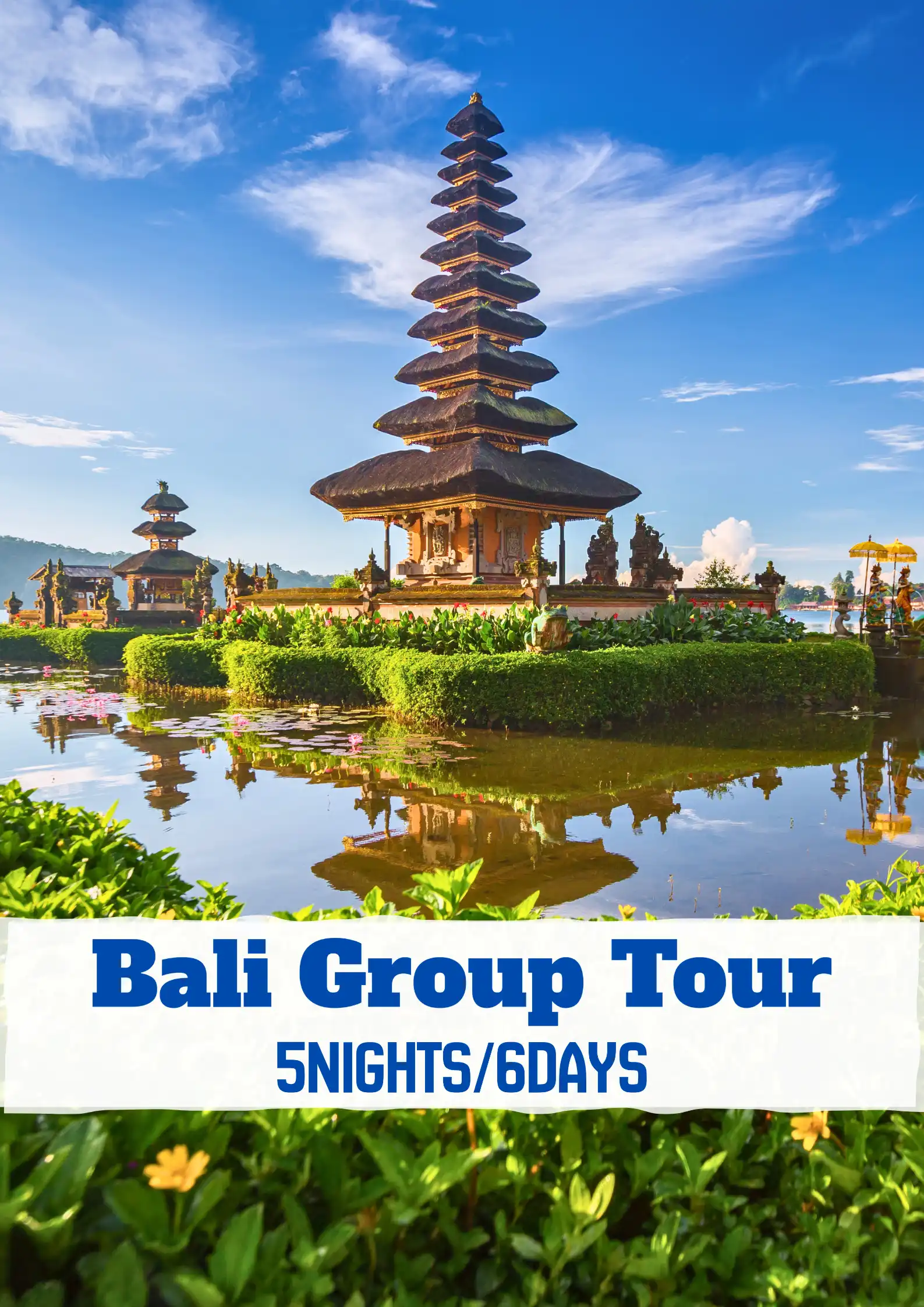 Bali travel packages temple island scenic group travel view