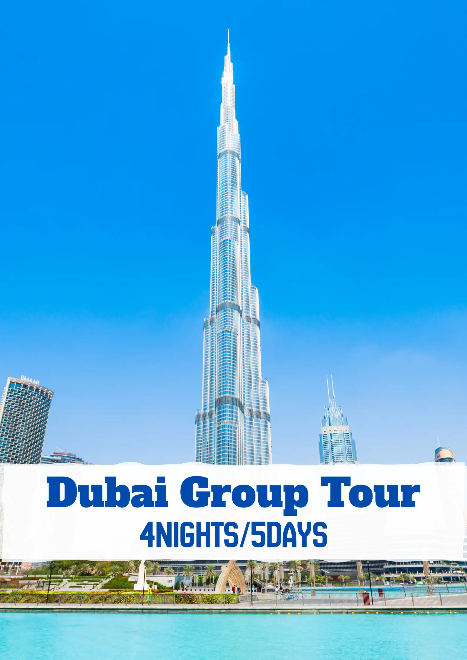 Dubai tour packages from Chennai Burj Khalifa skyline travel