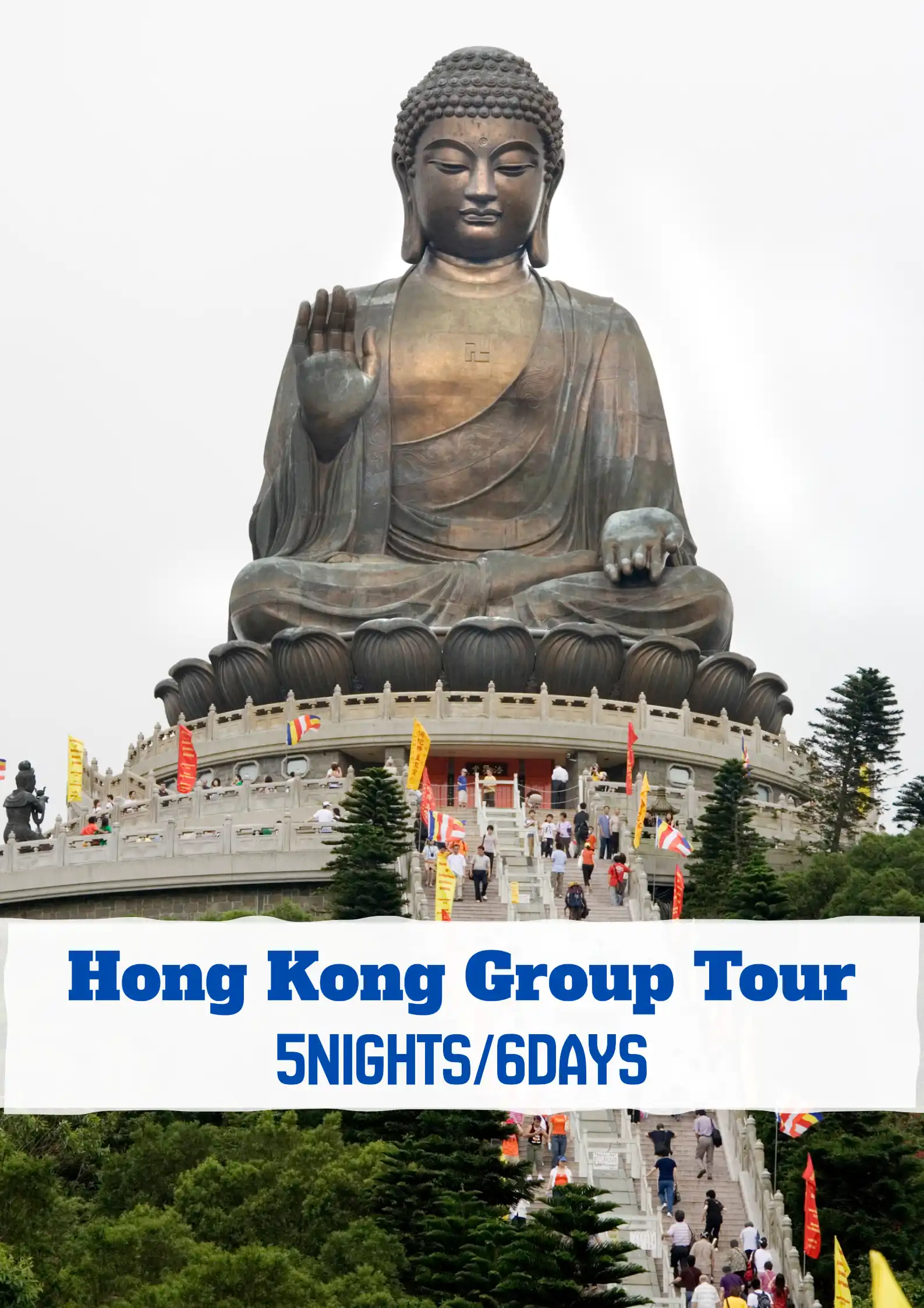 Hong Kong tour packages Buddha statue group travel experience